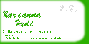 marianna hadi business card